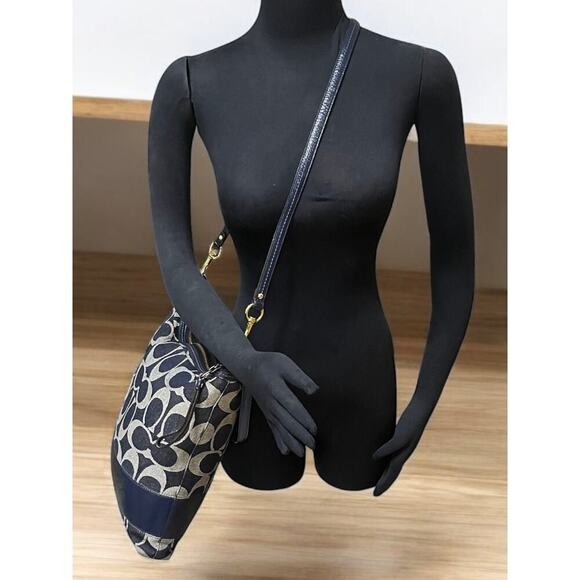 Y2K Coach 12549 Legacy Signature Denim Hobo Bag & 41718 Wristlet - Picture 11 of 16